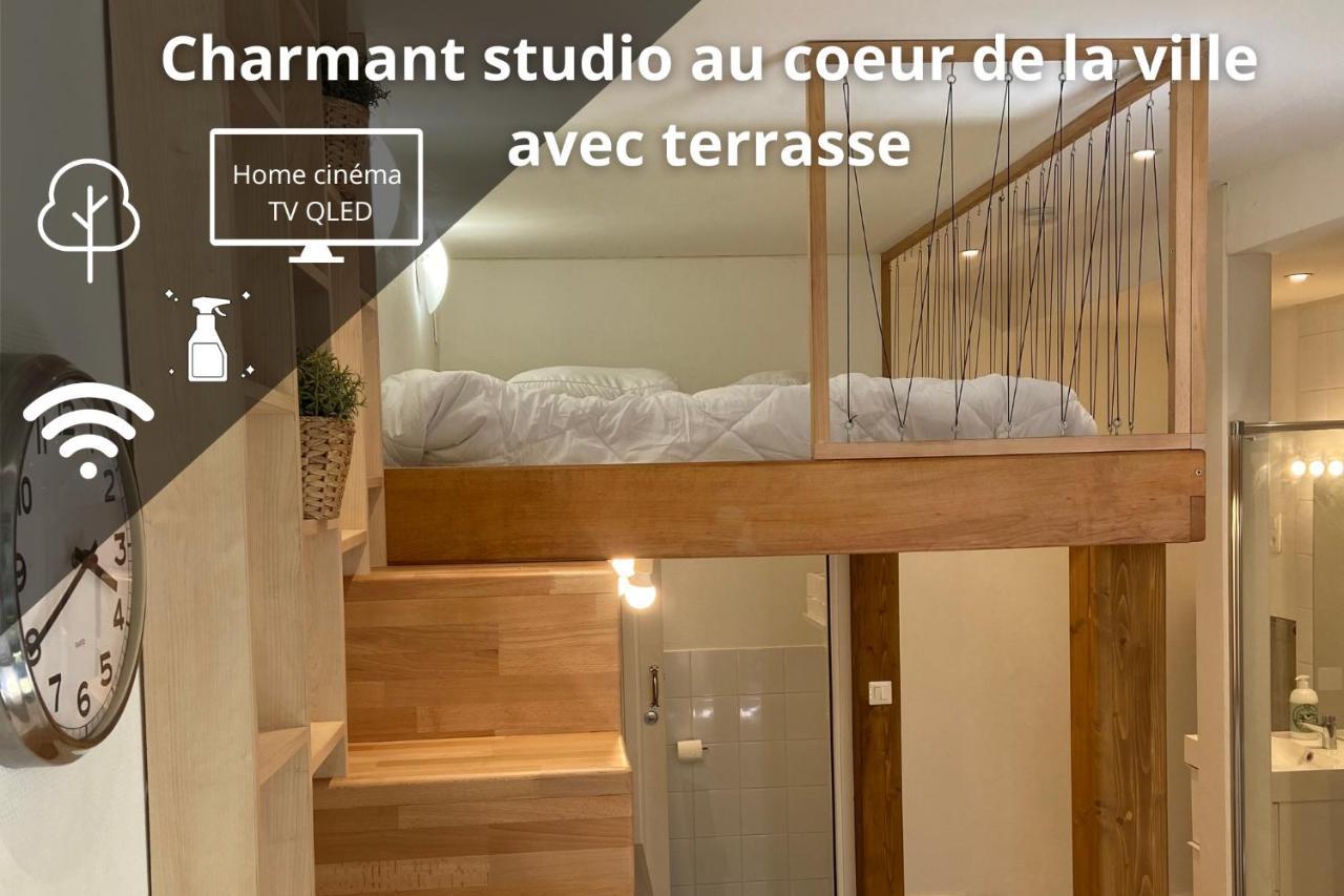 Charmant Studio Avec Terrasse Au Coeur De Nancy Exterior foto